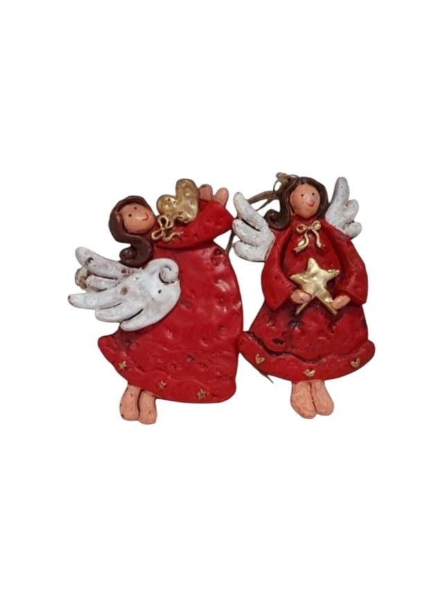Ornamente de Craciun Engros, ingeri, set 2 buc, 9 cm