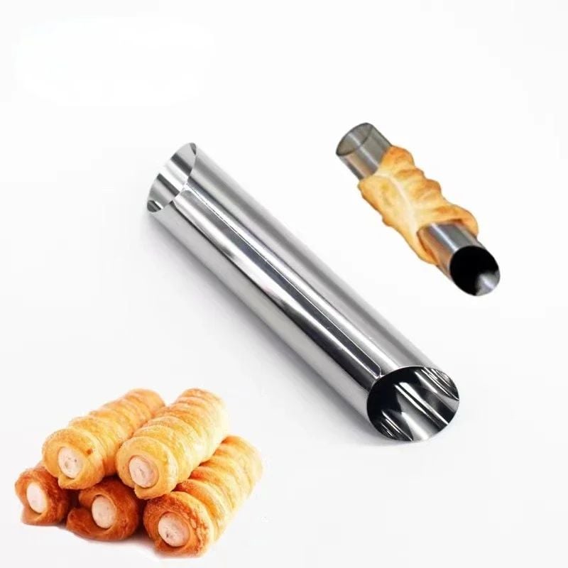 Set 6 Tuburi Inox pentru Cannoli Cornuri 13 X 2.7 CM Engros