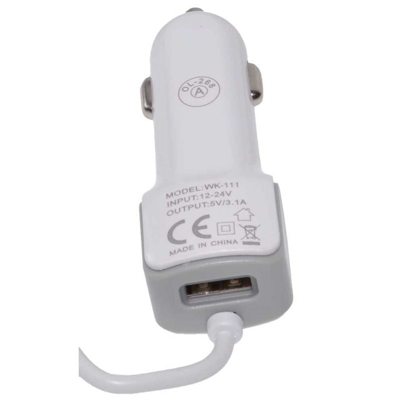 Incarcator Auto Fast Iphone 3,1A + Usb 100cm Engros