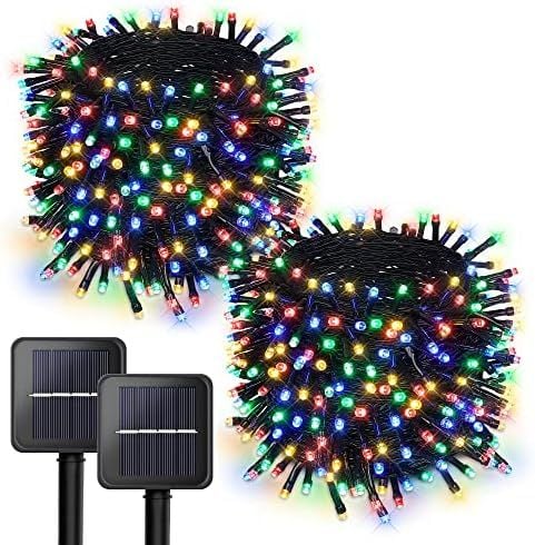 Instalatie cu incarcare solara, Engros, 100 LED, MULTICOLOR