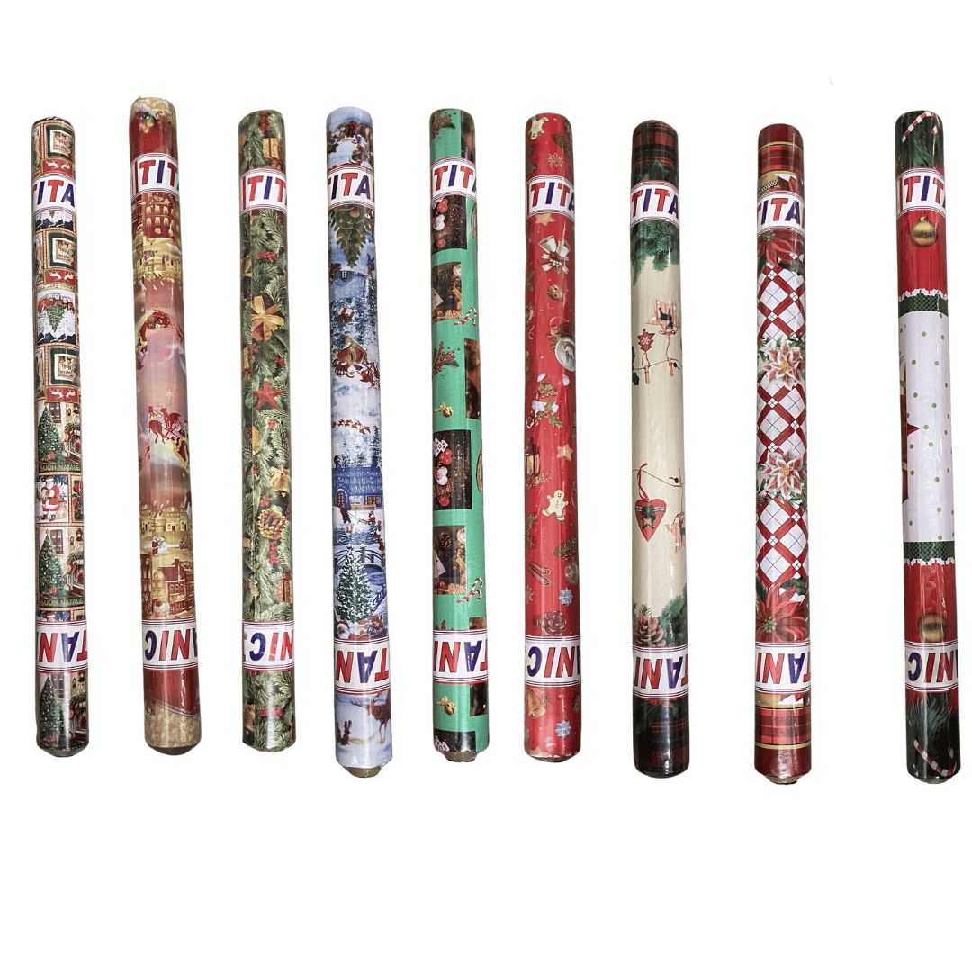 Musama de Craciun 140cm*20m Diverse Modele Festive pentru Masa si Decoratiuni Engros
