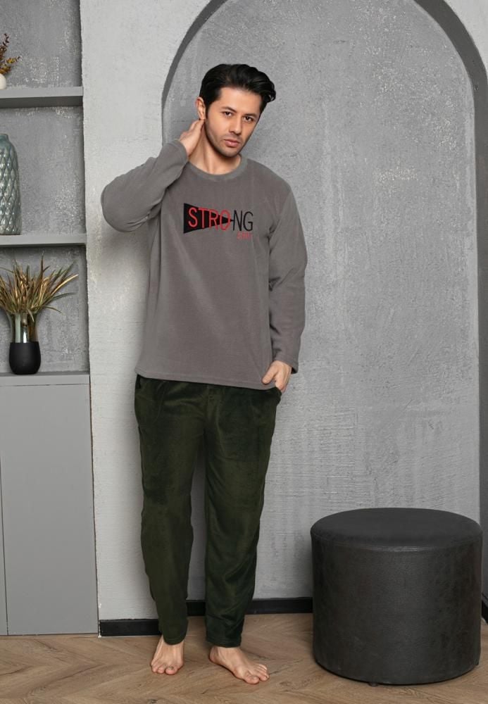 Pijama barbat Polar,Gri,Engros