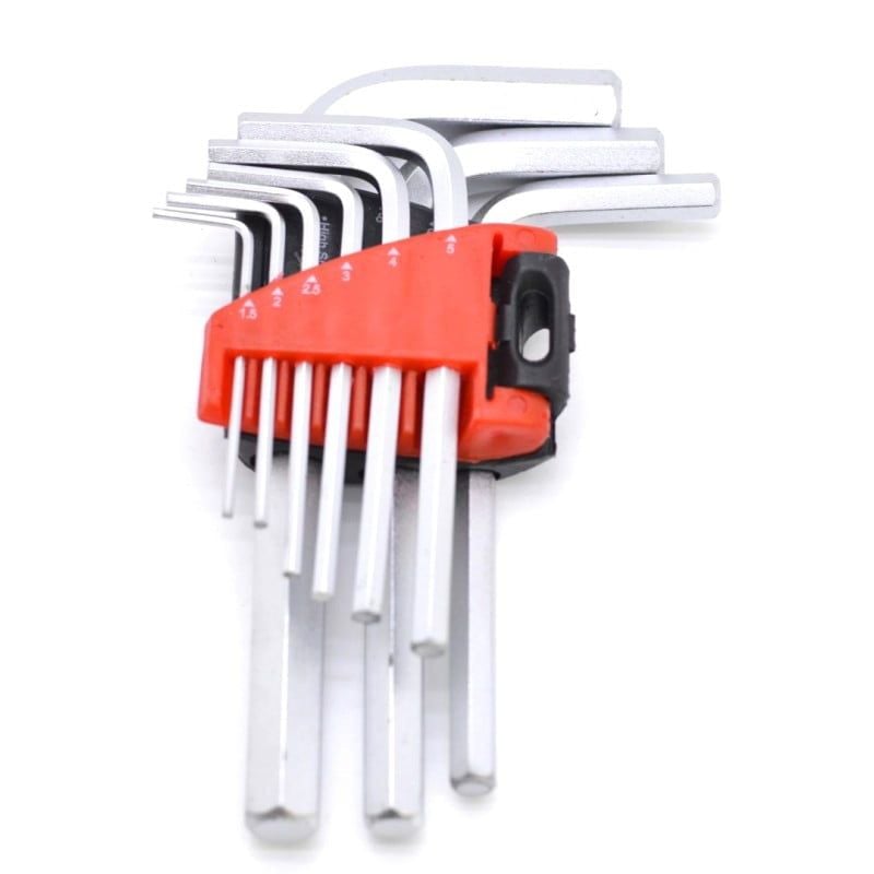 Set 9 Chei Imbus Profesionale, De la 1.5mm la 10mm, Suport plastic Engros