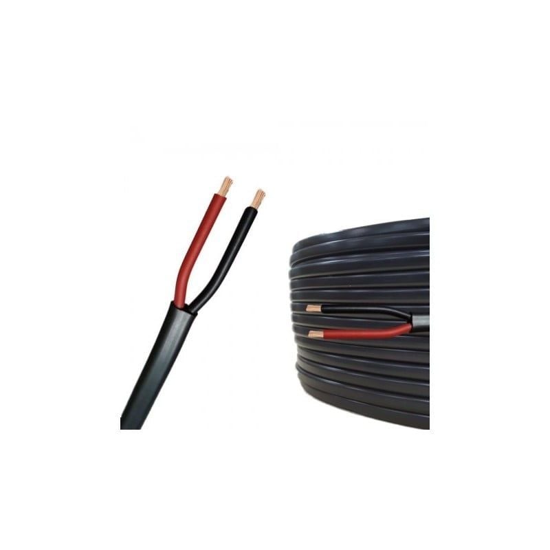 Cablu Electric Plat, Negru, 2X0,5mm, MYYUP, Rola 100m Engros