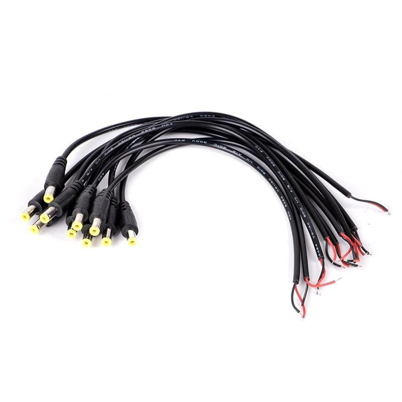 Mufa Alimentare DC 2,1/5,5MM Tata cu Cablu 60Cm Engros