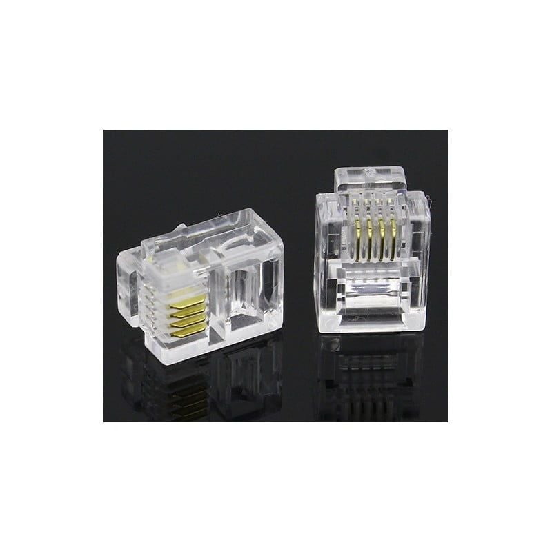 Mufa Telefon Plastic RJ11 100 Buc/Set Engros