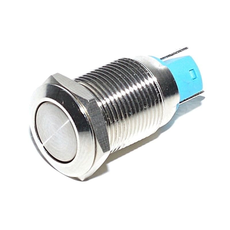Buton Metalic simplu, Tip Push, Cu Retinere, 12mm, 220V Engros