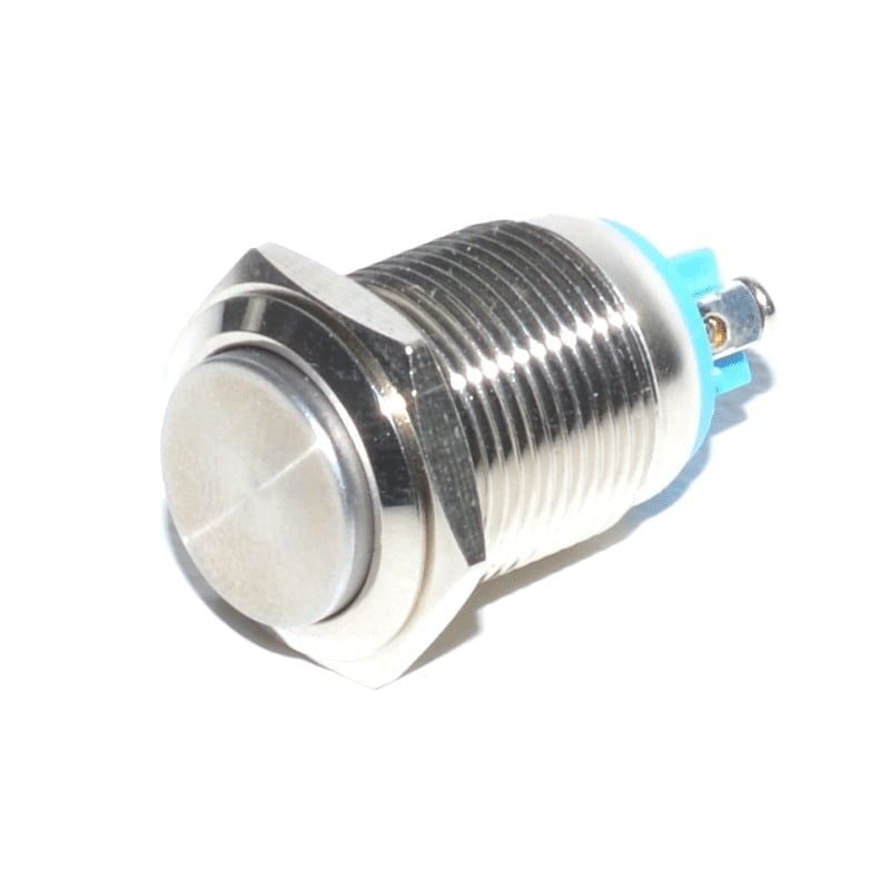 Buton Metalic simplu, Tip Push, Cu Retinere, 16mm, 220V Engros