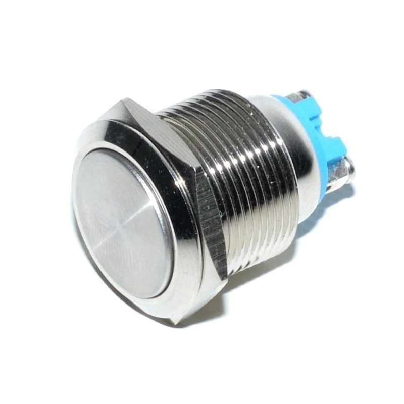 Buton Metalic simplu, Tip Push, Cu Retinere, 19mm Engros