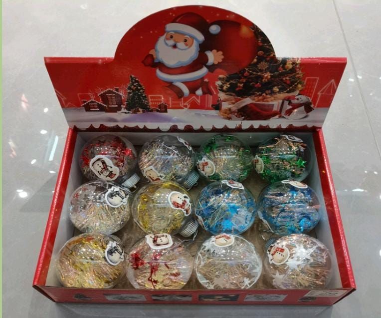 ​Set 12 globuri cu led decor Crăciun engros