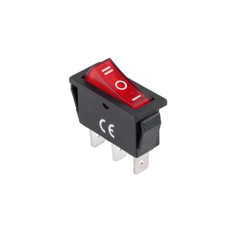 Intrerupator IRS I-0-II LED Rosu 220V Engros