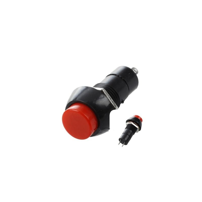 Intrerupator Push Rosu cu Retinere 3A Engros