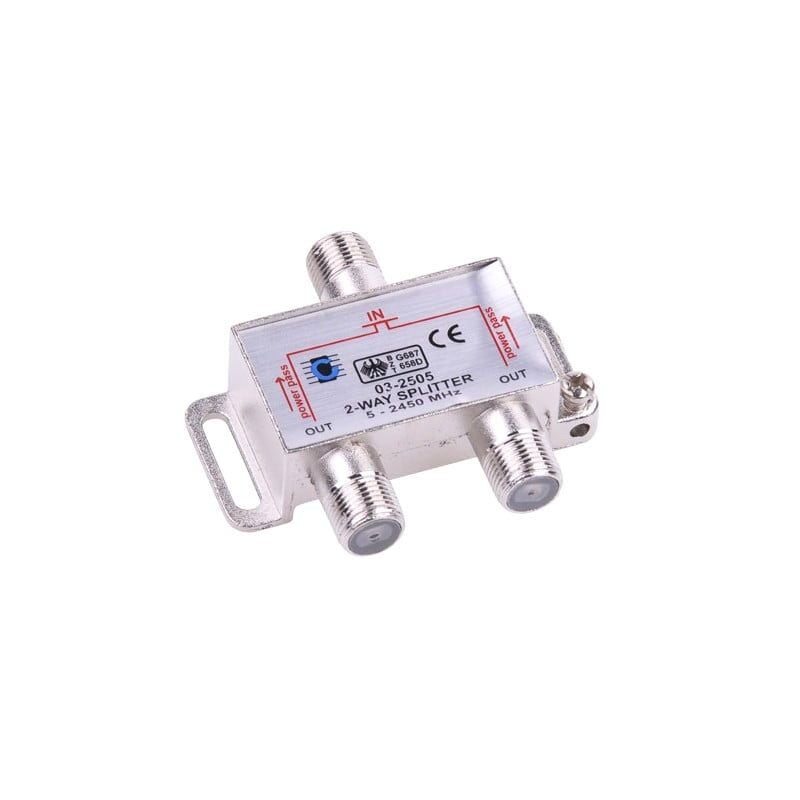 Spliter TV cu 2 iesiri si Frecventa 5-2450MHZ Engros