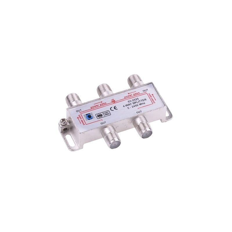 Spliter TV cu 4 iesiri si Frecventa 5-2450MHZ Engros