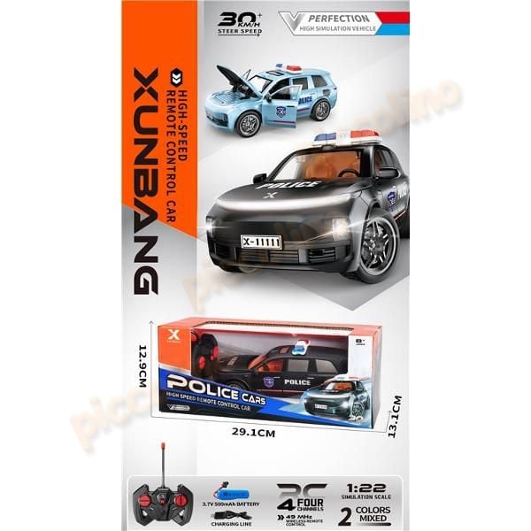 Masina RC politie 4 functii, USB