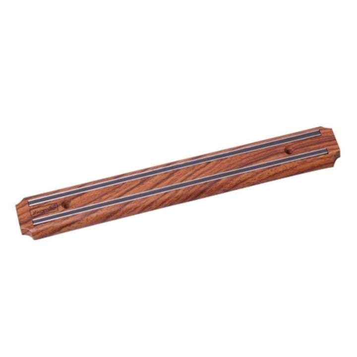Suport Engros magnetic pentru cutite Kamille 34 cm – cu suport din inox & plastic, bara magnetica pentru perete