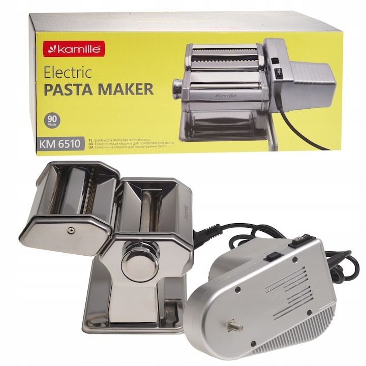 Masina Engros de feliat paste, Kamille, din inox, 2 marimi de taiere, argintiu