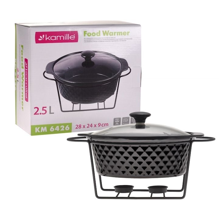 Vas Engros termorezistent Kamille, din Ceramica, 2.5L