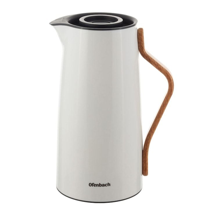 Termos Engros Ofenbach Kamille 1L, interior sticlă, cu maner ergonomic si carcasă plastic durabil