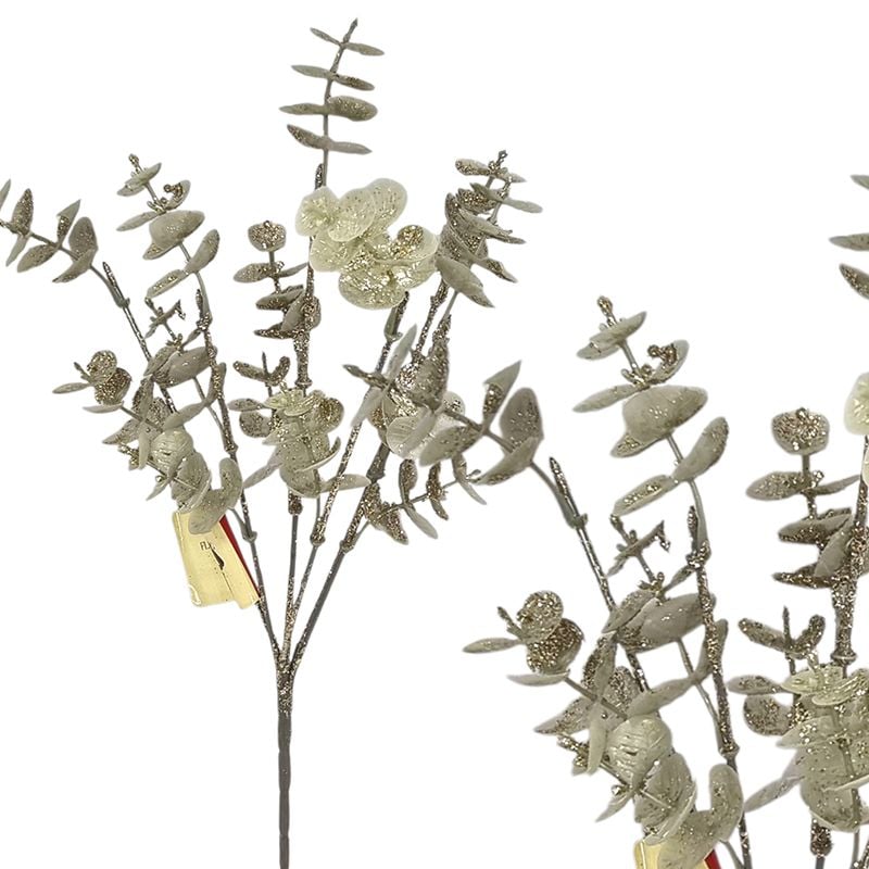 Buchet de eucalipt cu sclipici 30cm
