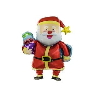 Balon Folie Moș Crăciun – Decor Festiv Crăciun, Ideal pentru Petreceri, Evenimente și Cadouri, En-gros