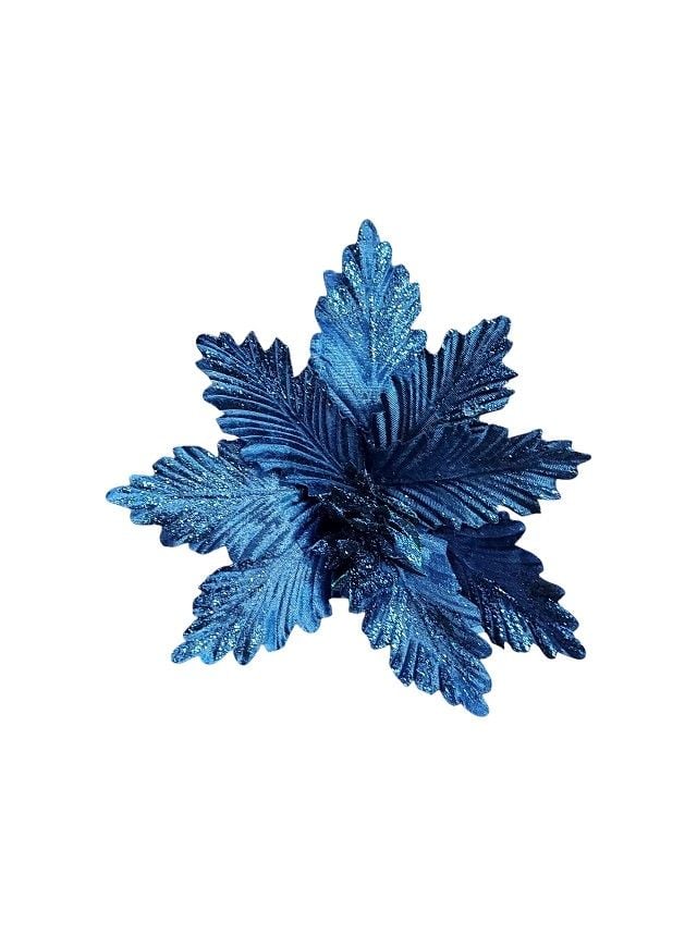 Flori artificiale Engros fir Craciunita, decor Craciun – material textil, cu sclipici