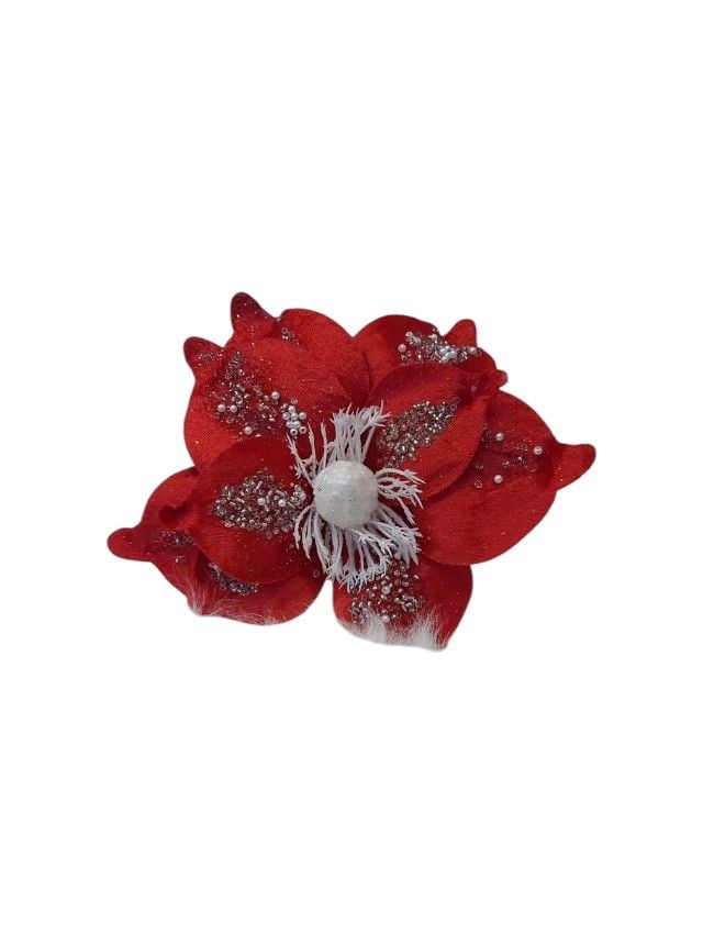 Flori artificiale Engros fir, decor Craciun – material textil, cu sclipici