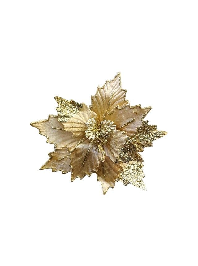 Flori artificiale Engros fir, decor Craciun – material textil, cu sclipici