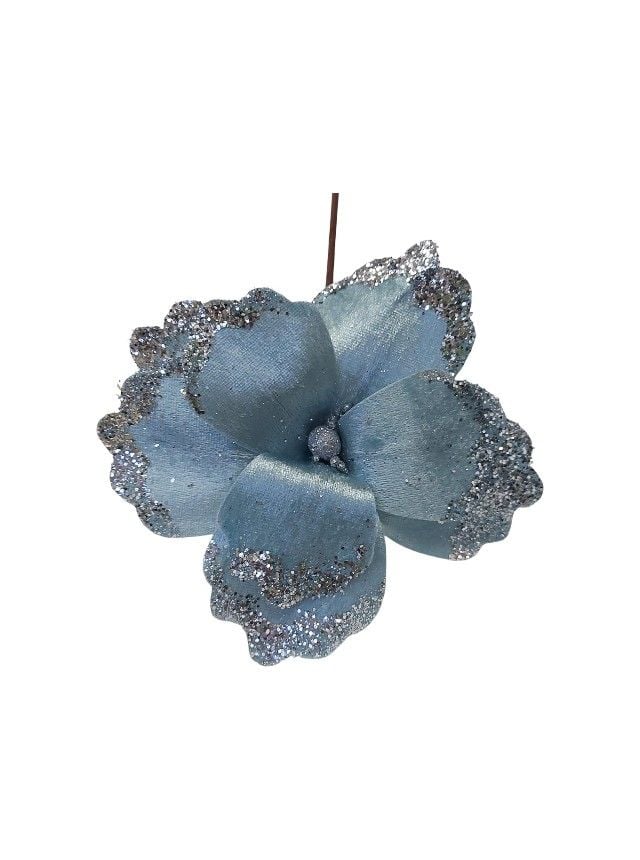 Flori artificiale Engros fir Magnolie, decor Craciun – material textil, cu sclipici