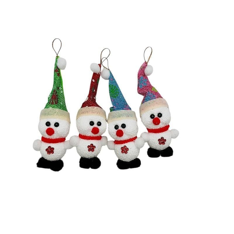 Set 12 decoratiuni Craciun oameni de zapada – de agatat, culori mixte – pentru brad, coronite si ghirlande