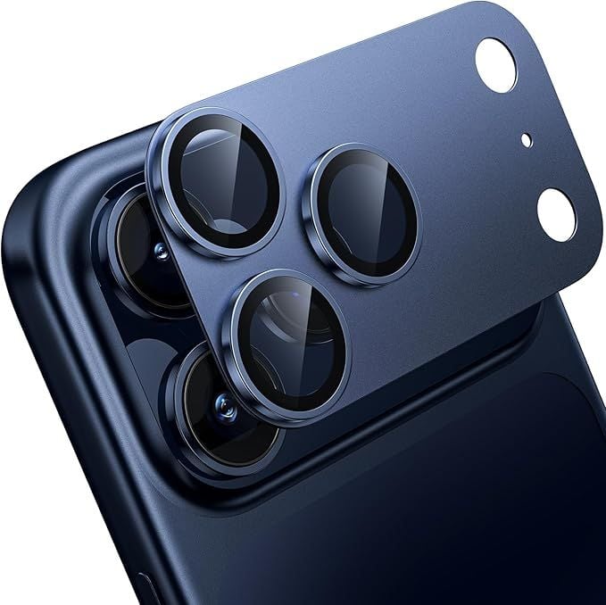 Folie Camera pentru iPhone 17 Pro Max, Protectie din Sticla, Albastru Engros