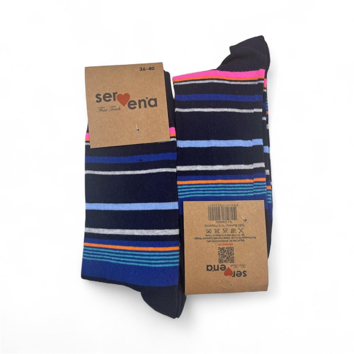 Sosete Unisex,Inalte,Culoare Dungi Colorate  ,Engros