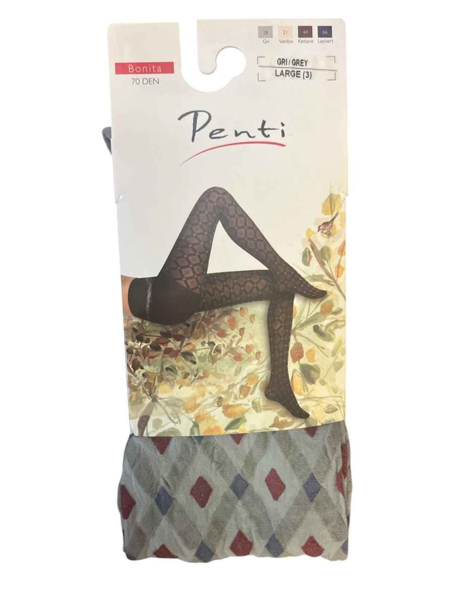 Dres dama Penti BONITA ,70 DEN culoare gri ,Engros