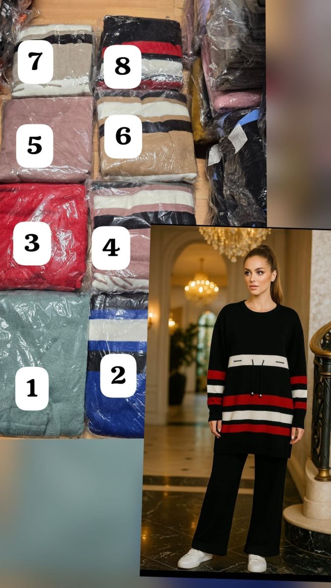 COMPLEU DAMA TRICOTAT CU SNUR EN-GROSS