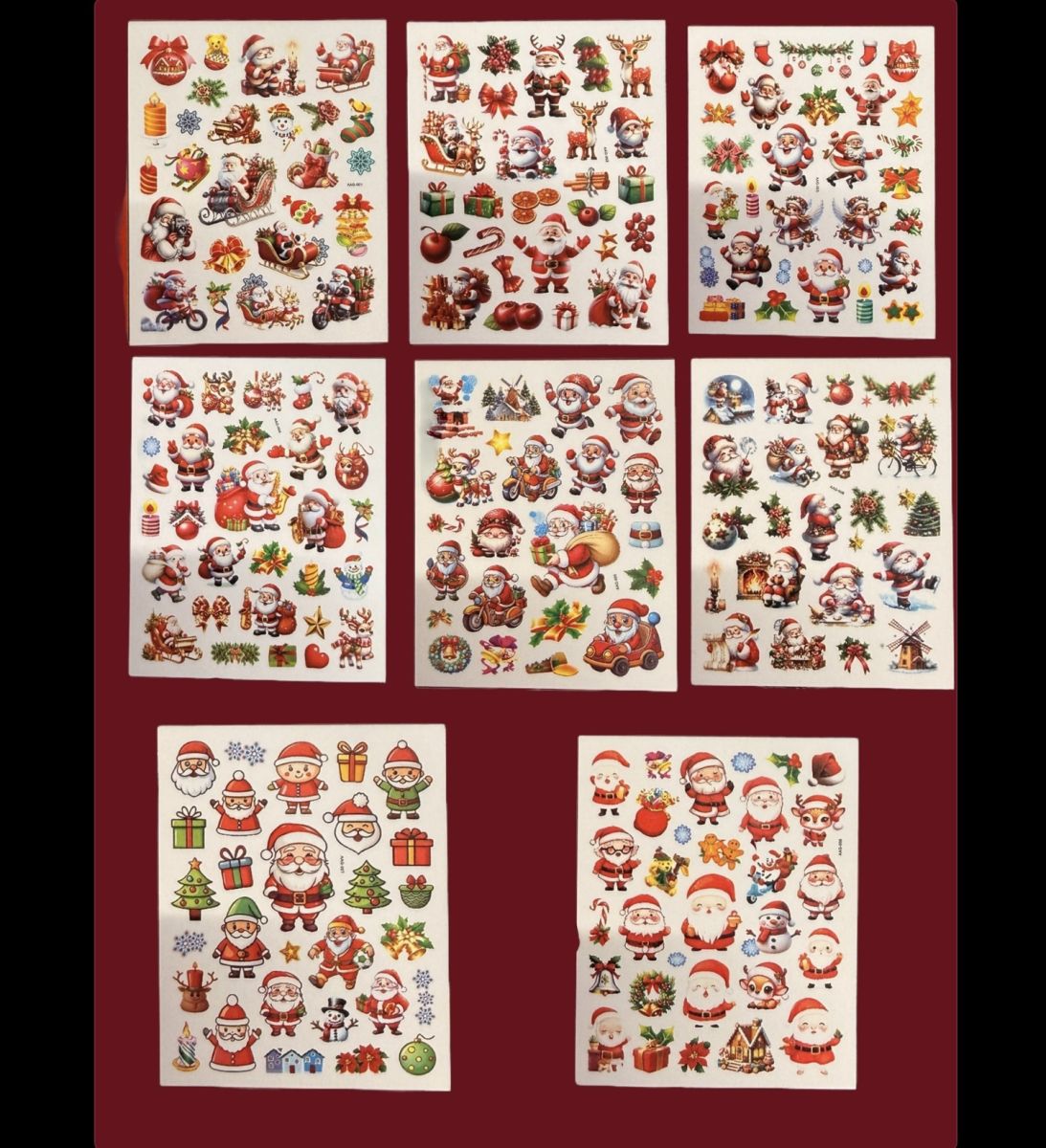 Stickere Crăciun – 23 cm -Set Moș Crăciun & Decorațiuni festive,En-gros