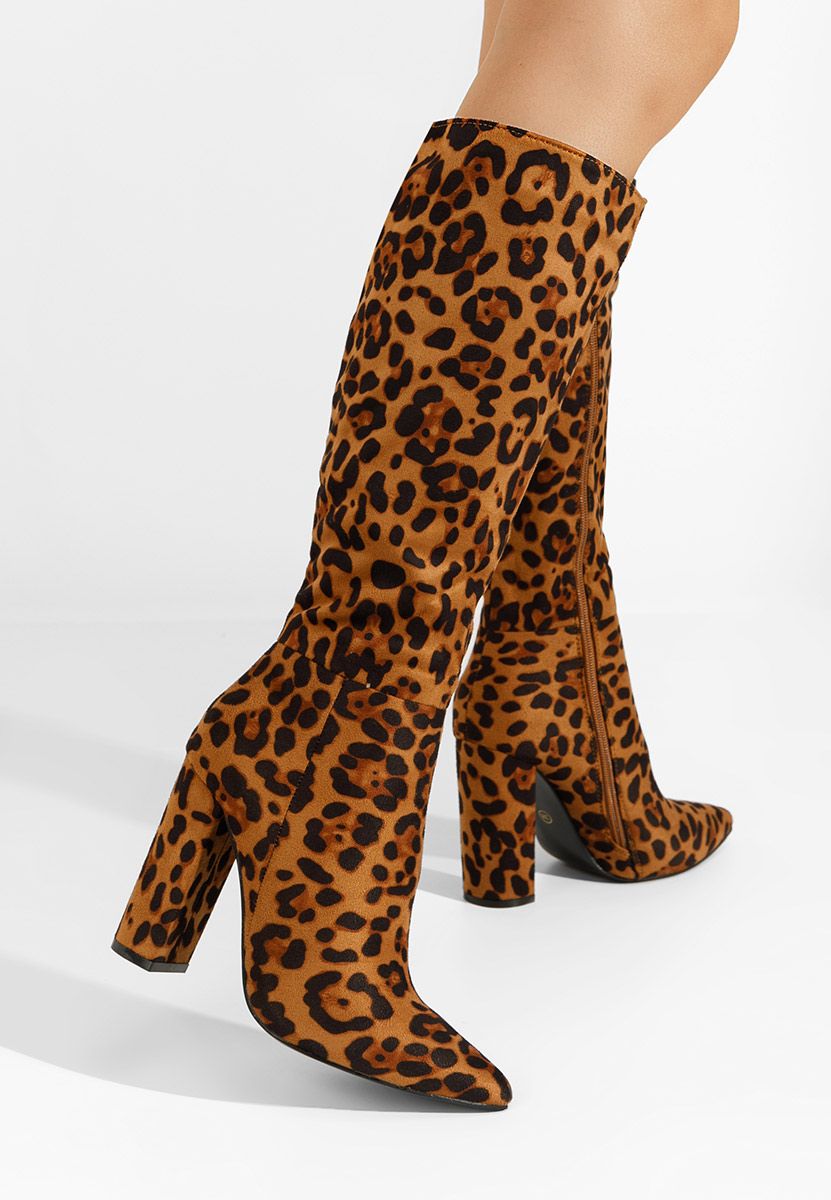 Cizme dama, din piele intoarsa ecologica, elegante