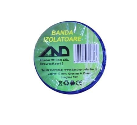 Banda izolatoare electrica 10 m ,   culoare albastra