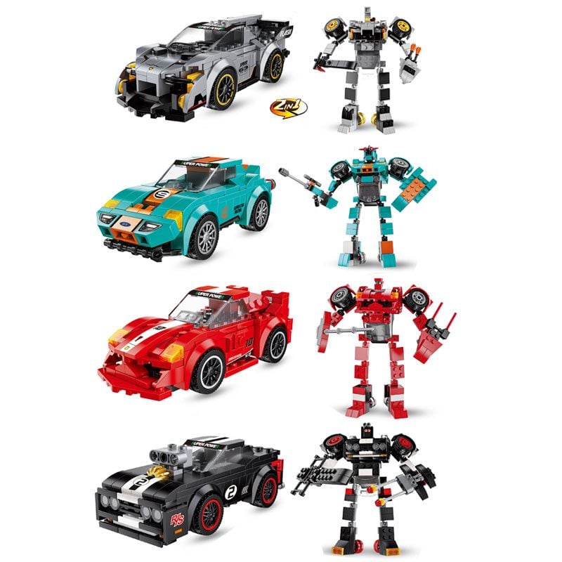 Set de Constructie, Masinuta tranformabila in Robot En-Gros