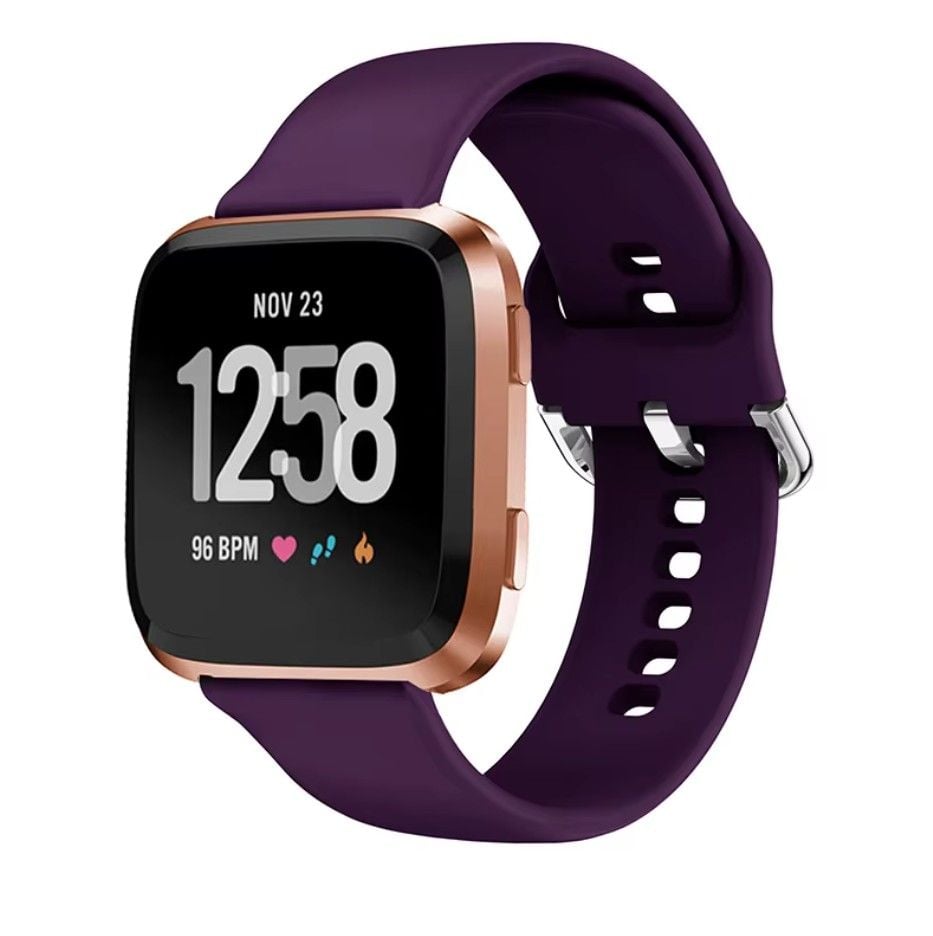 Curea Smartwatch 22 mm, Sistem Quick-Release, Compatibila Fitbit Versa/Versa 2/Versa Lite, Silicon flexibil, Mov - Lungime S 140-180 mm Engros