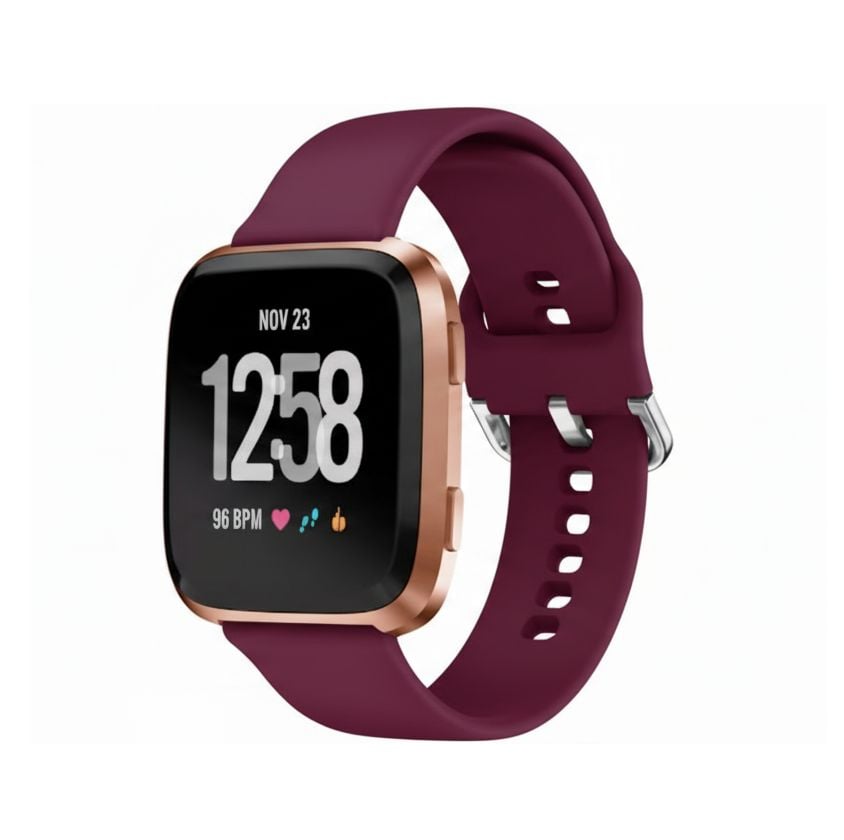 Curea Smartwatch 22 mm, Sistem Quick-Release, Compatibila Fitbit Versa/Versa 2/Versa Lite, Silicon flexibil, Visiniu - Lungime L 170-210 mm Engros