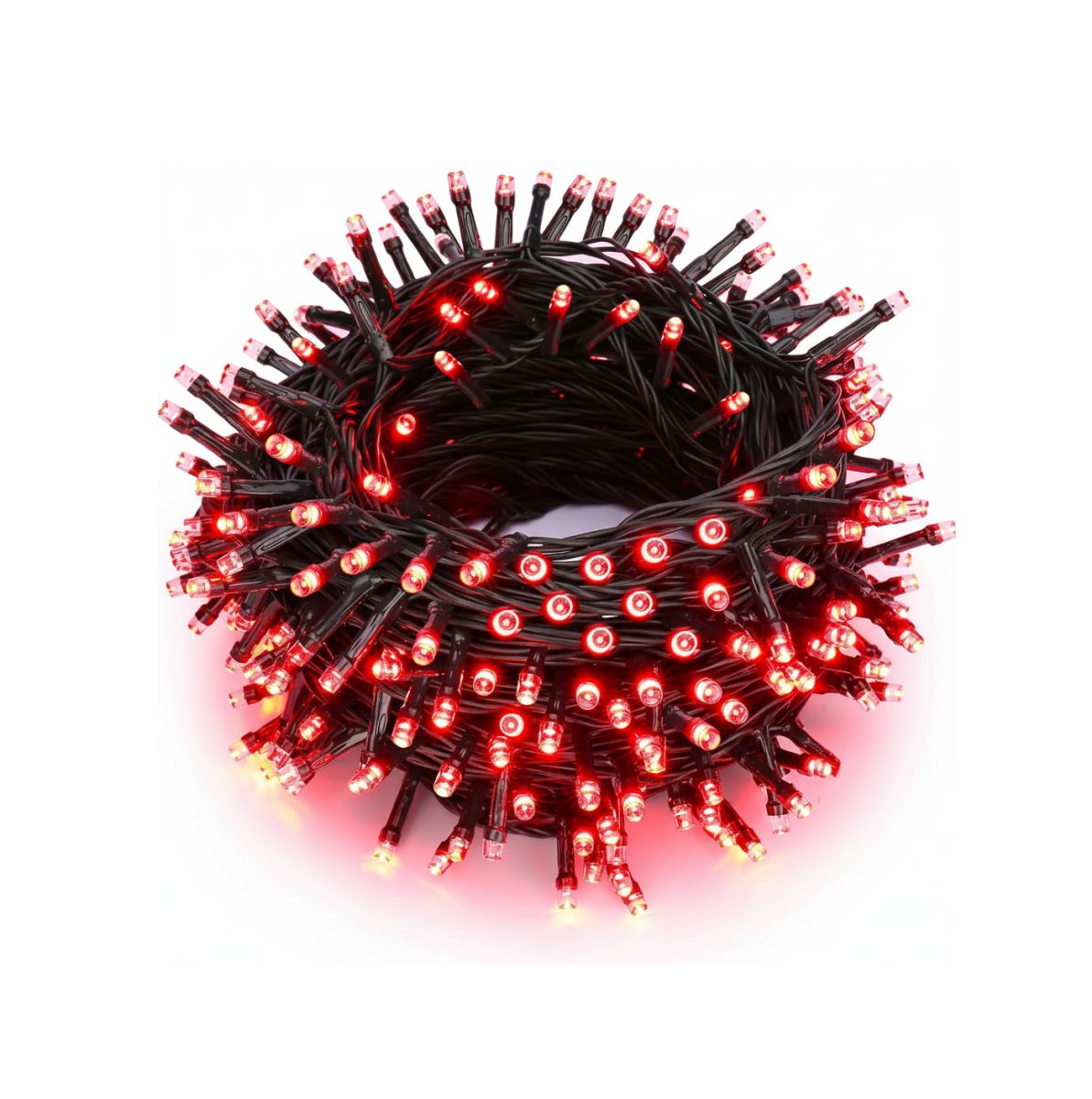Instalație de Crăciun 100 LED-uri, Lungime 8 Metri, Alimetare la Priza, Lumină Rosie Engros