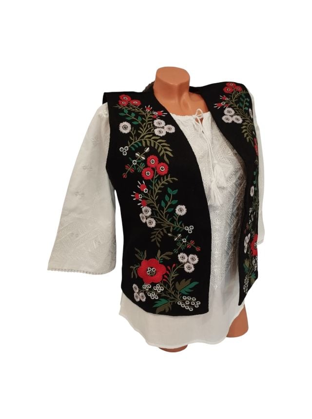Vesta Engros pentru femei, cu model traditional brodat
