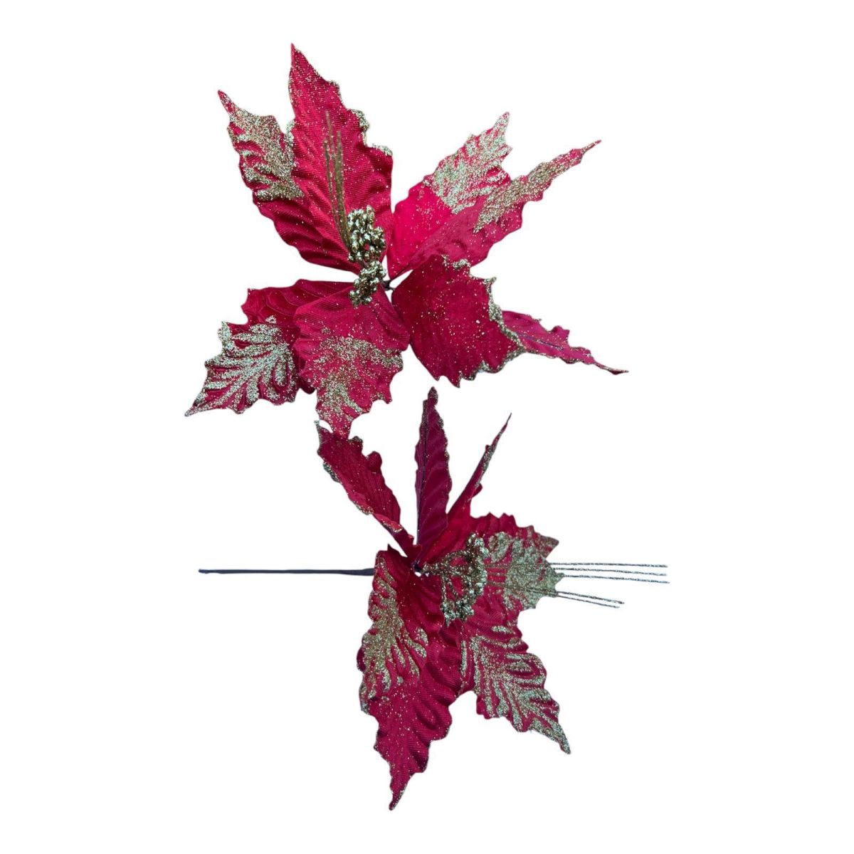 Crăciunițä ornament floare en gross 30 cm rosu