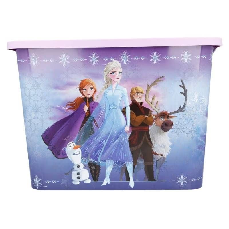 Cutie depozitare jucarii Disney, Frozen, Plastic, 23 l, 27 cm x 29 cm x 40 cm, Multicolor Engros