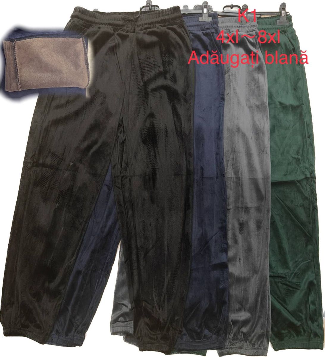 Pantaloni catifea VATUIT Engros pentru femei, seria normal si batal