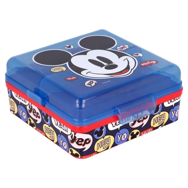 Cutie sandwich, multicompartimente, multicolor, fara BPA, Disney, Mickey Mouse Engros