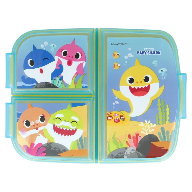 Cutie sandwich, multicompartimente, multicolor, fara BPA, Baby Shark Engros