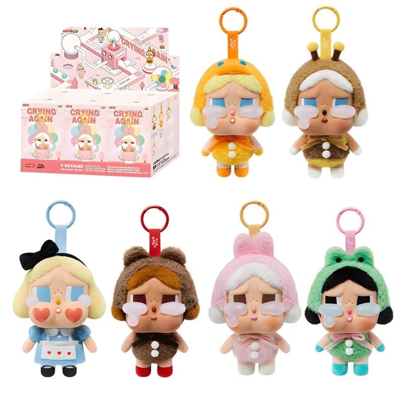 Jucărie de Plus 6/set Crybaby Crying Again, 15cm Seria Blind Box cu Față Vinyl, Diferite Modele Engros