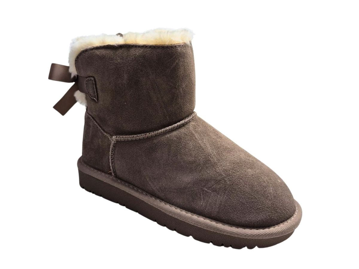 Cizme Dama Tip UGG, Piele Naturala, GGM, Accesoriu Fundita, Interior Imblanit, Talpa Moale Antiderapanta, Engross, Marimi 36-40, 8buc/bax