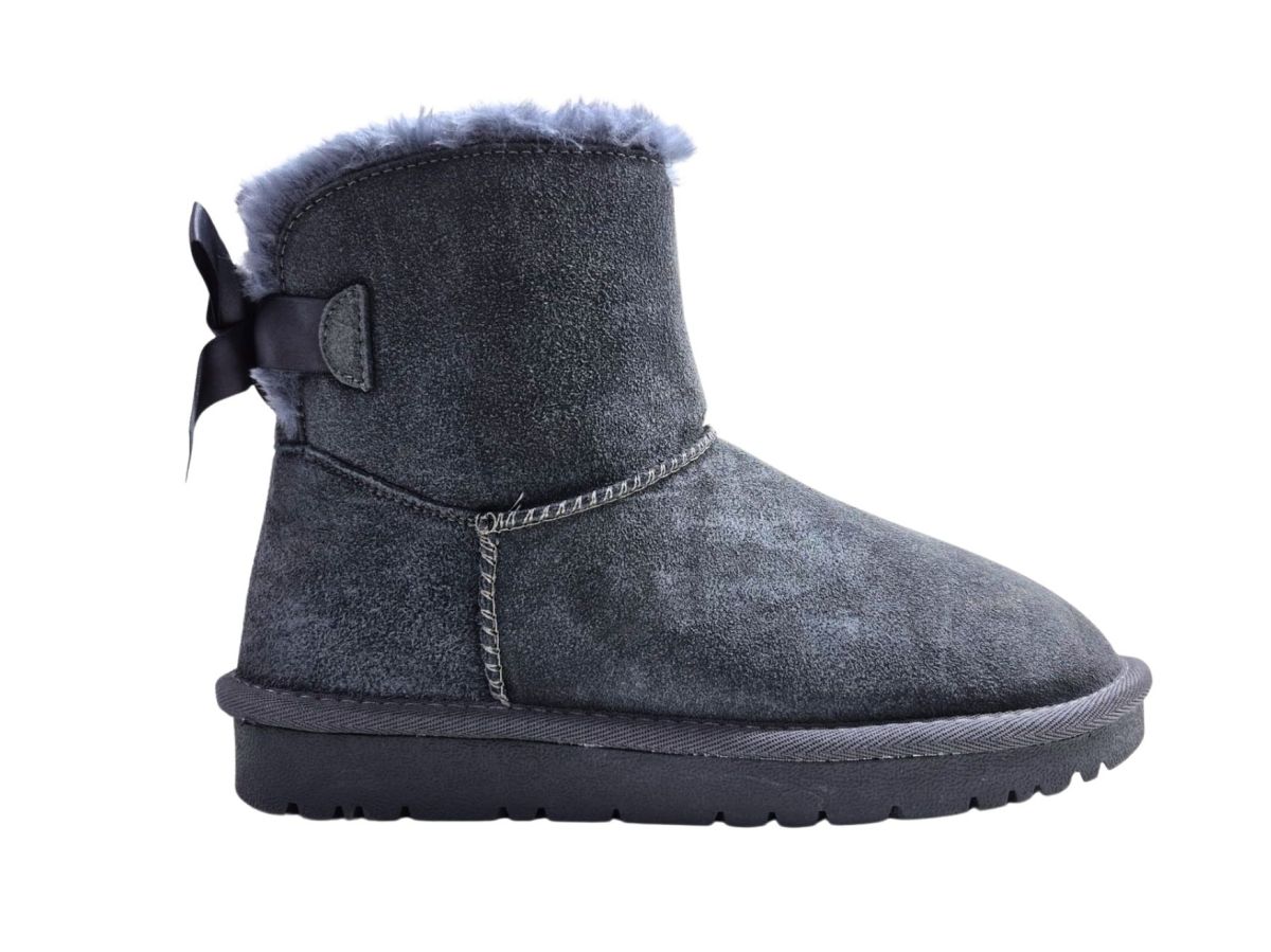 Cizme Dama Tip UGG, Piele Naturala, GGM, Accesoriu Fundita, Interior Imblanit, Talpa Moale Antiderapanta, Engross, Marimi 36-40, 8buc/bigrax